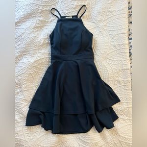 Jun Ivy blue backless dress